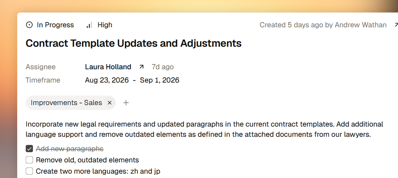 Component4 activity details